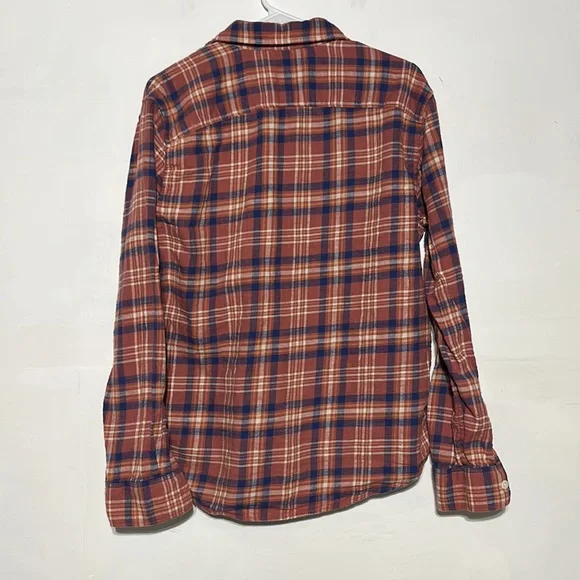 American Eagle Men’s Super Soft Rust Beach Flannel Long Sleeve Shirt Size Medium - Picture 11 of 11